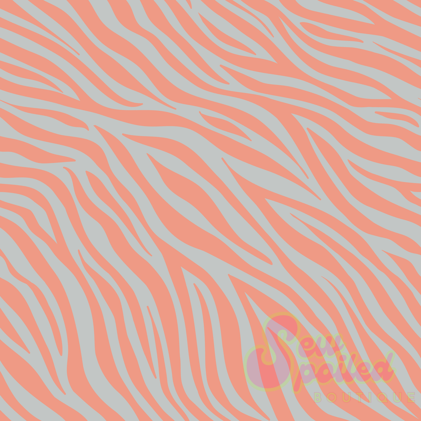 Orange/Blue Zebra Seamless