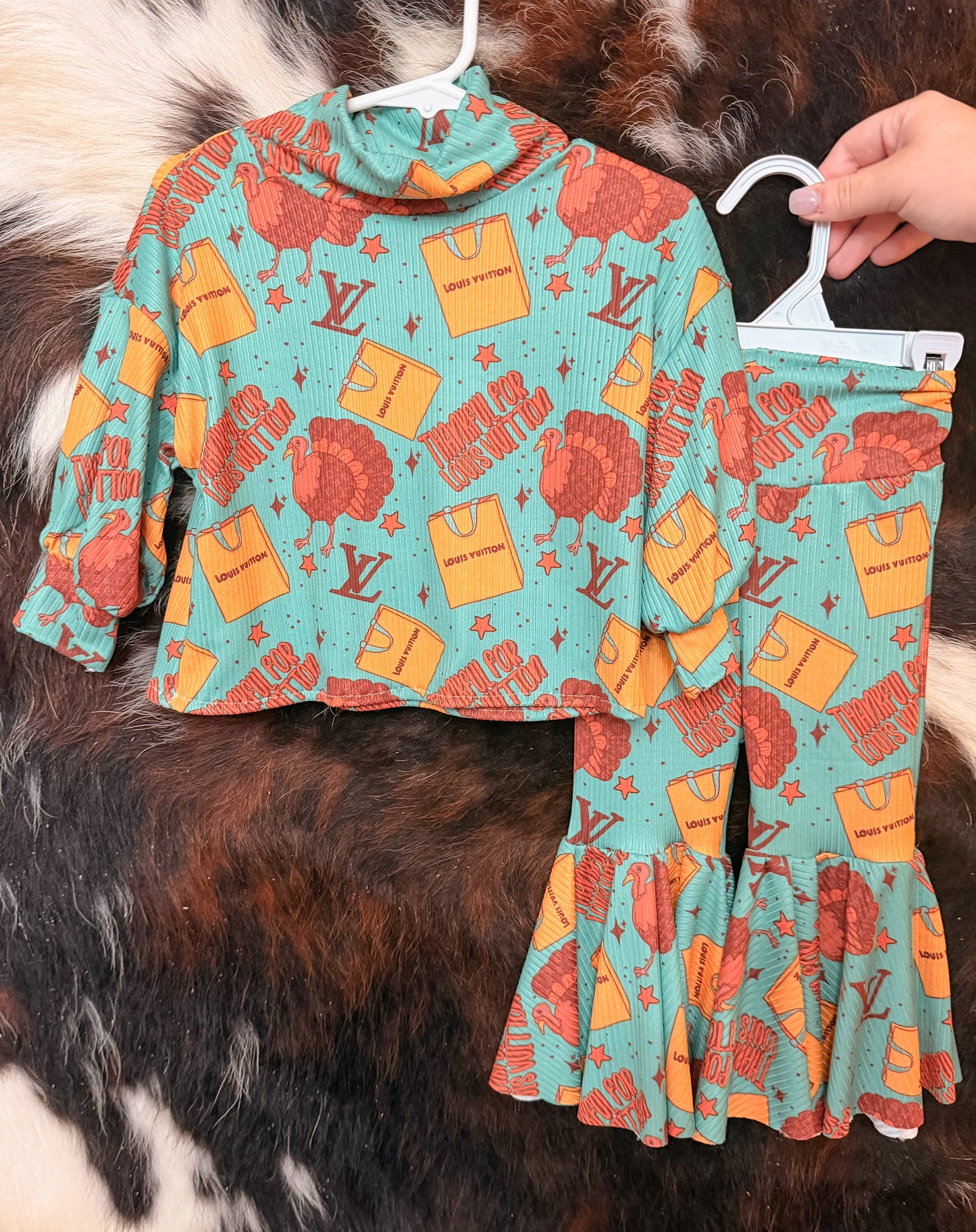 9/12M Mock Neck Sweater (NON CROPPED) & OG Bell Bottoms