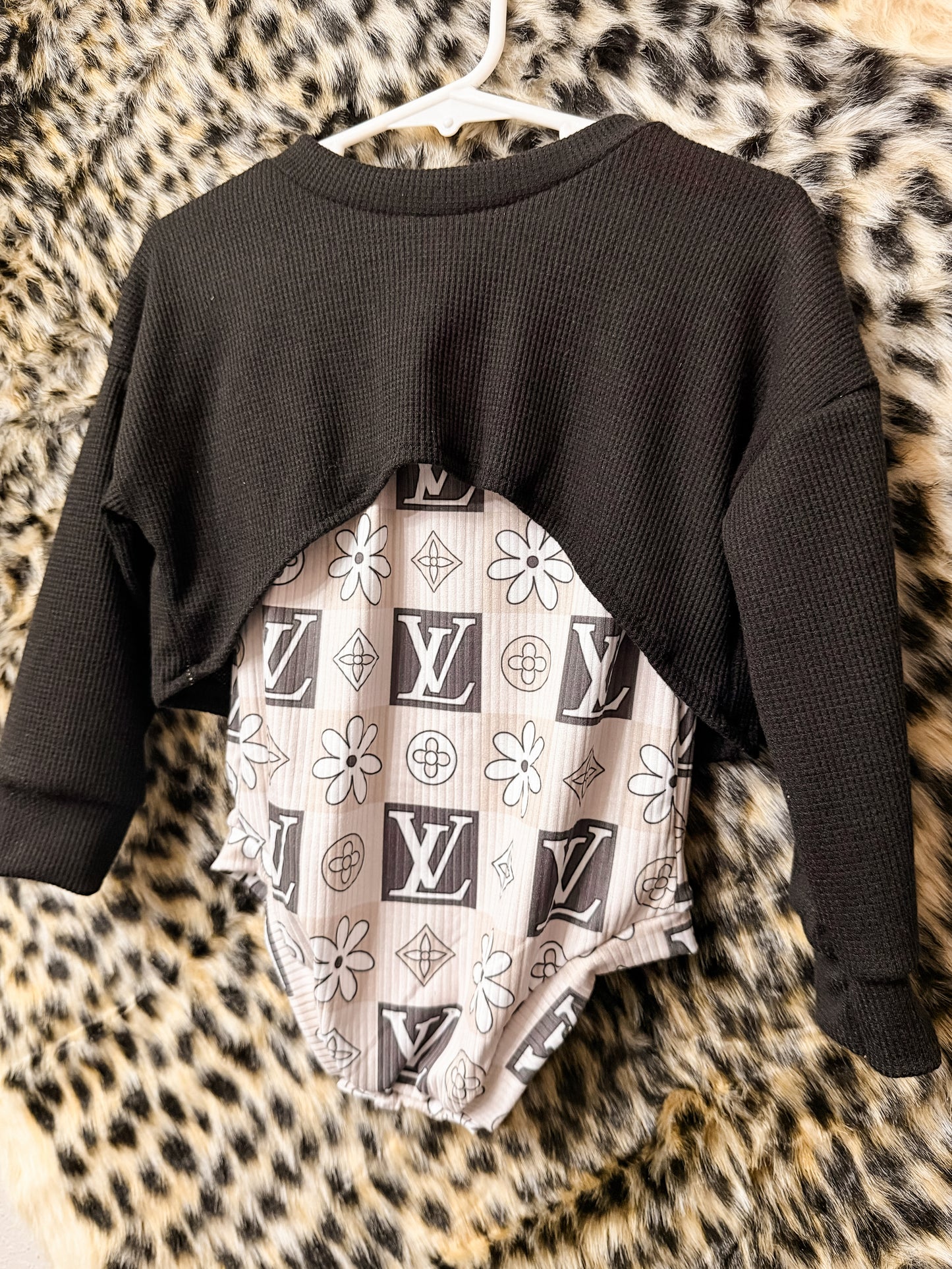 2T Bella Tank Onesie (With Snaps) & Honey Top Set