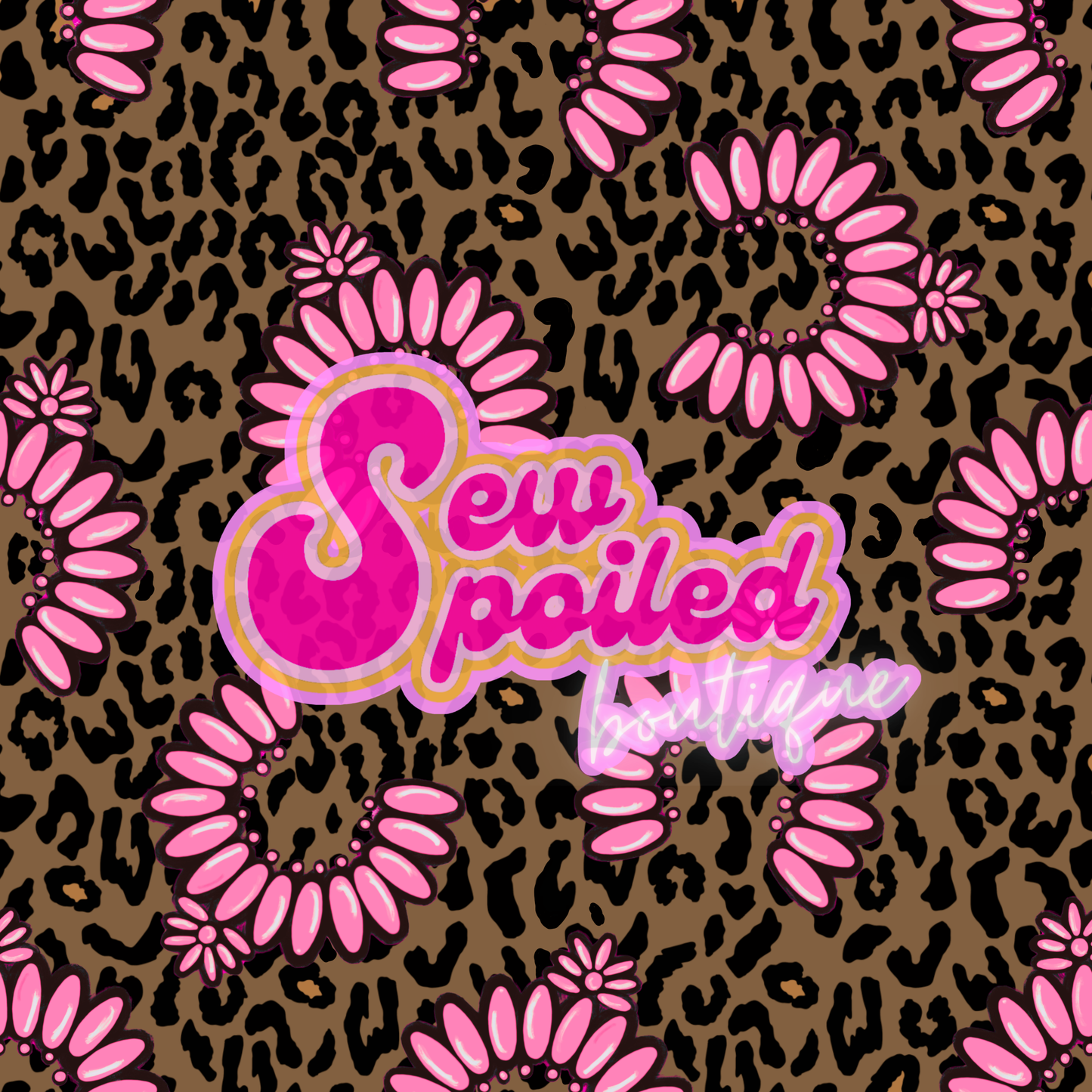 Pink Jewels Cheetah Seamless