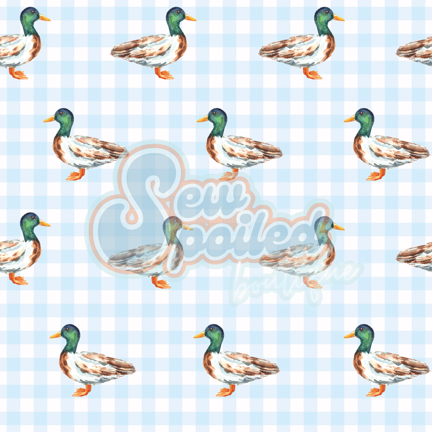Duck Gingham Seamless