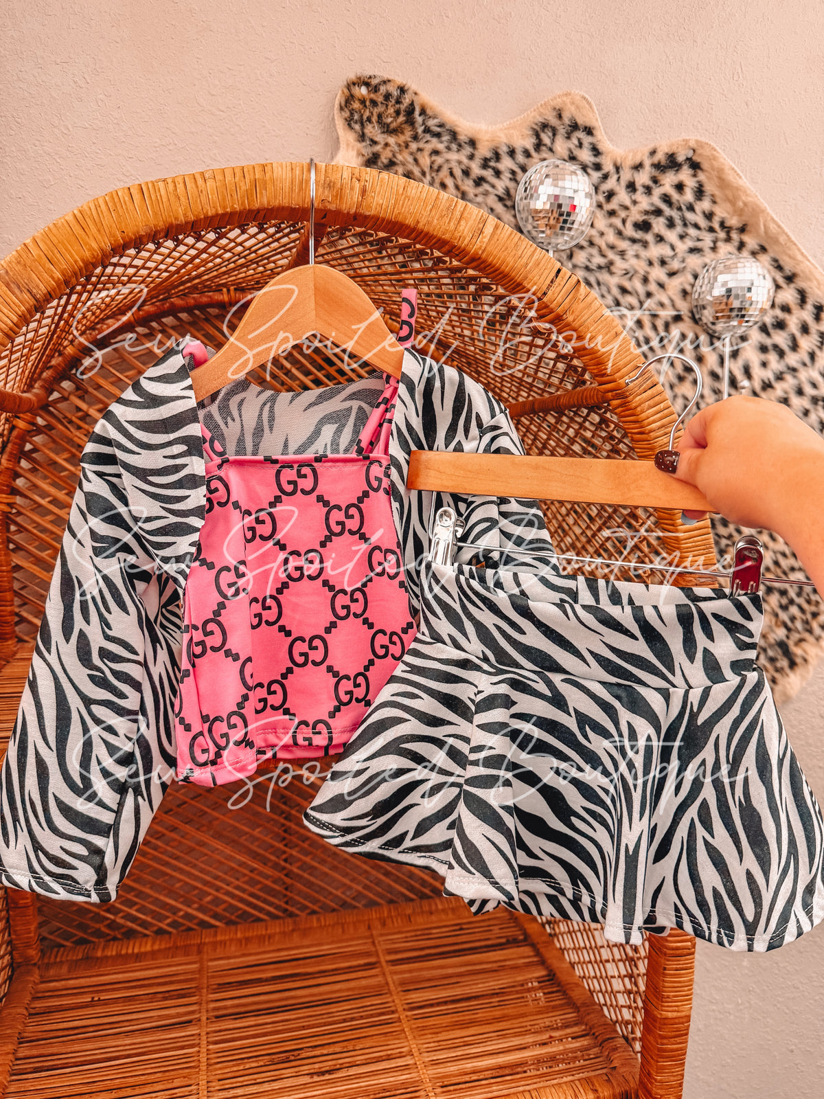 2T Tube Top w/Strap, Cardigan & Skirted Bummies