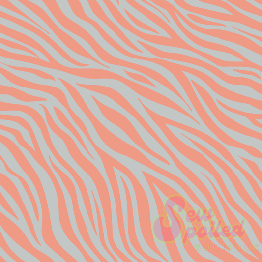Orange/Blue Zebra Seamless
