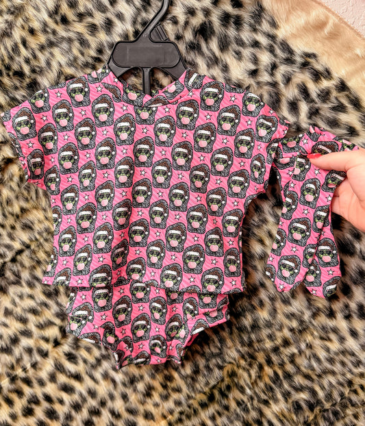 0/3M Willow Tee, Bummies, Socks Set Zebra Grinch