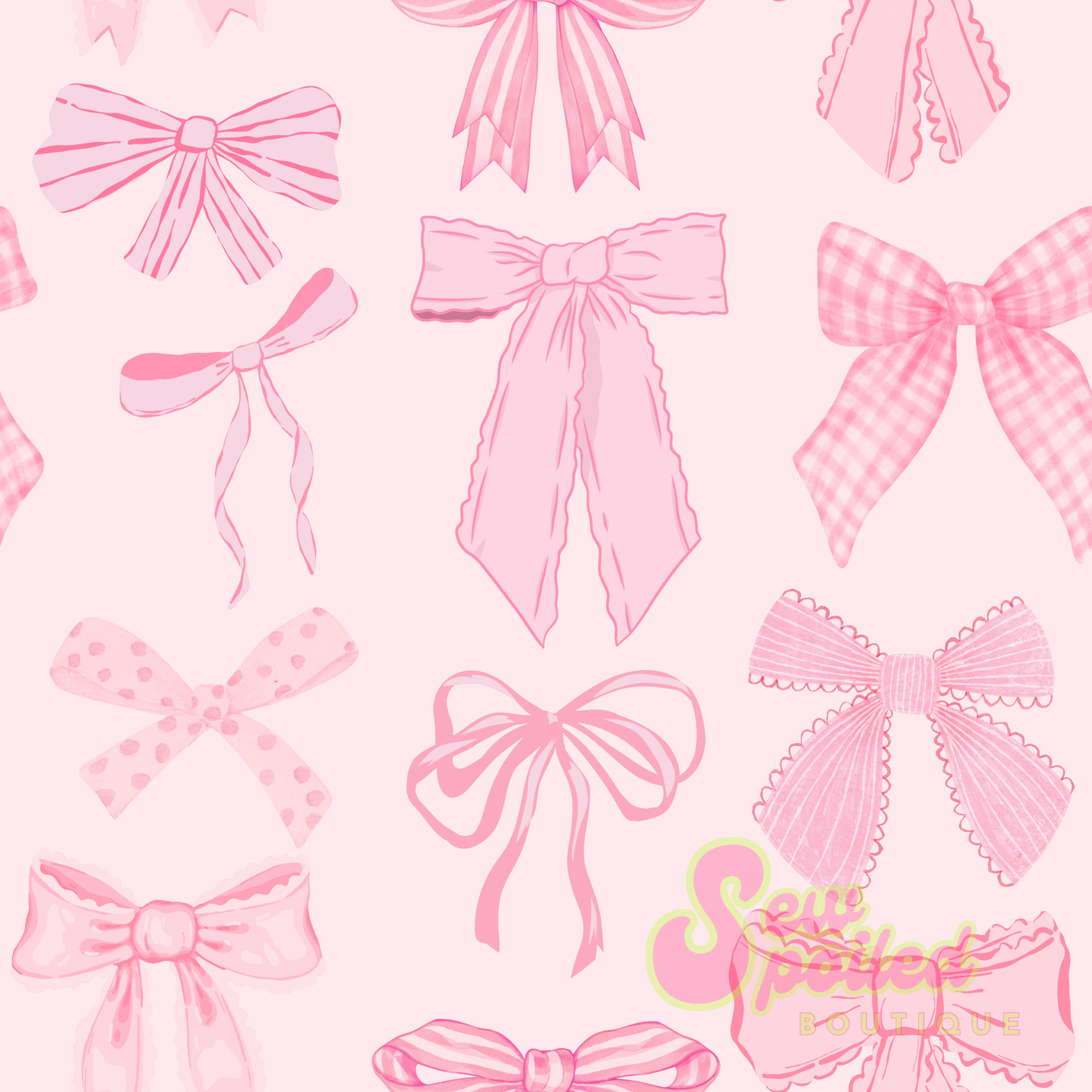 Pink Bows Seamless