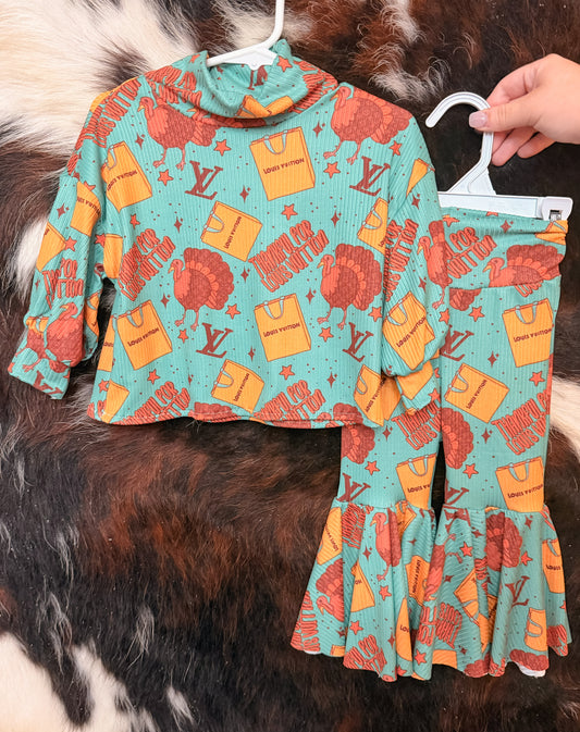 9/12M Mock Neck Sweater (NON CROPPED) & OG Bell Bottoms