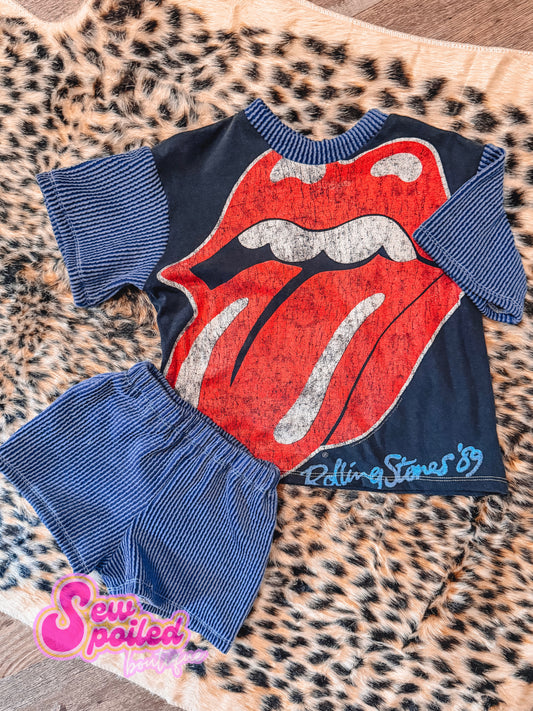 2T Oversized Tee & Shorts Set