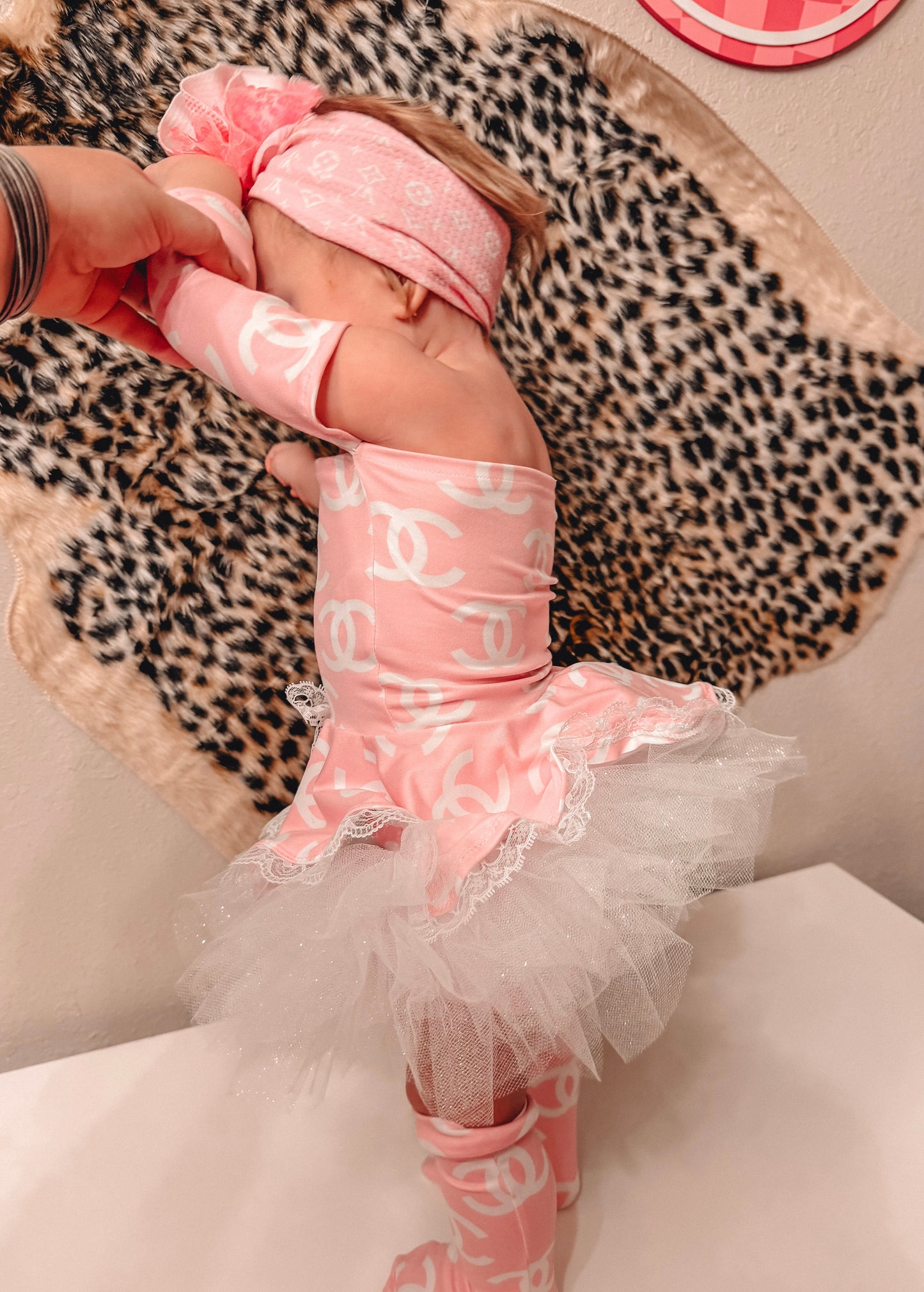 12/18M Celeste Dress w/ Tutu Bummies & Socks Set (bow not included)