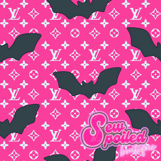 Boujee Pink Bats Seamless