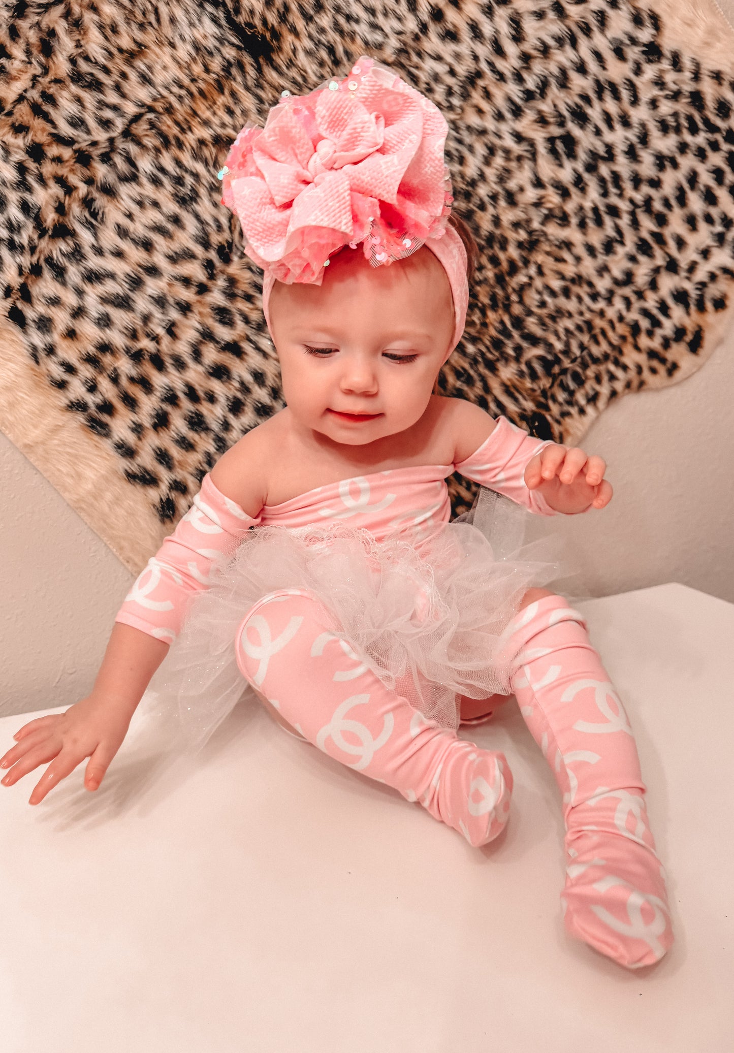 12/18M Celeste Dress w/ Tutu Bummies & Socks Set (bow not included)