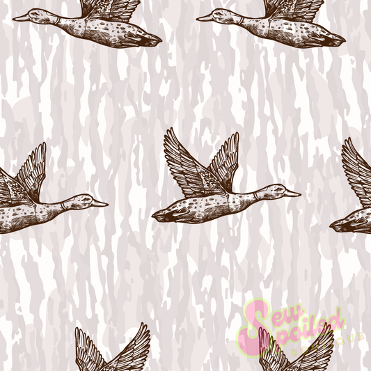 Muted Camo Ducks Seamless