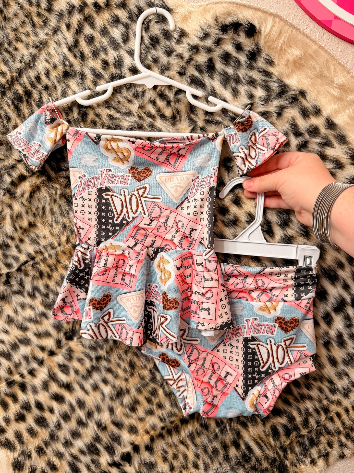 12/18M Celeste Top & Bummies Set