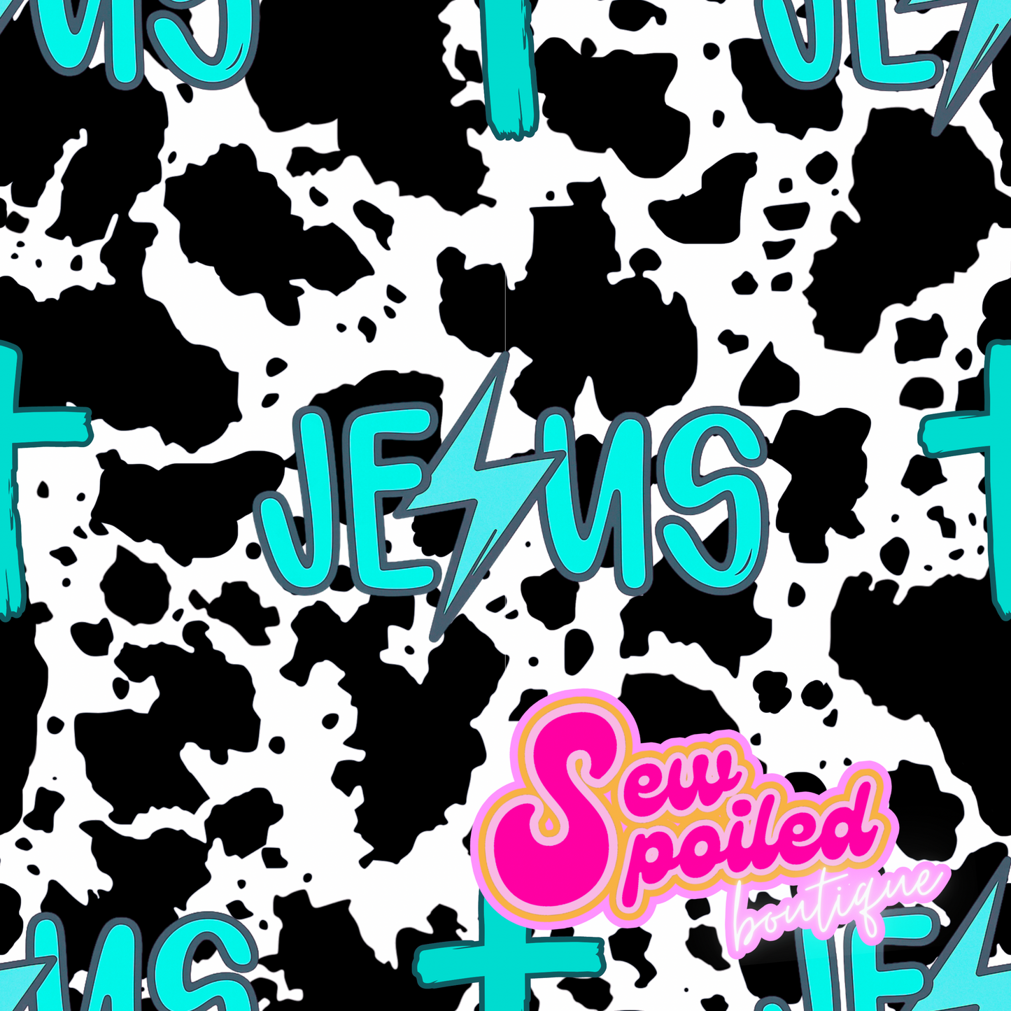 Cowhide Jesus Seamless