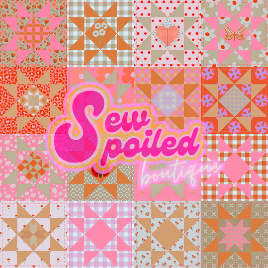 Quilted Seamless Pink