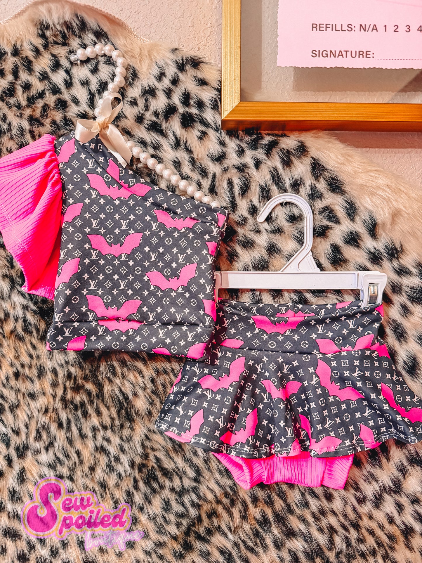 9/12M Charlotte Top & Skirted Bummies Set